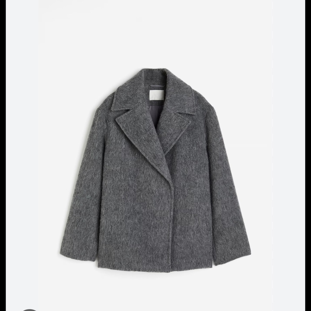 H&M WOOL-BLEND DOUBLE-BREASTED JACKET
